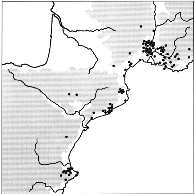 Extension dau cardiau francoiberic en Mediterranèa dau nòrd-oèst