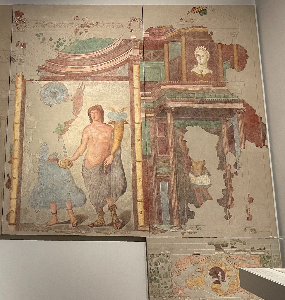 Decòr de la villa dei portics au Clòs de la Lombarda. Narbona.